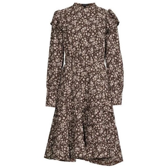 Area Stars NWT Brown Ashley Floral Fit & Flare Dress - Picture 3 of 10